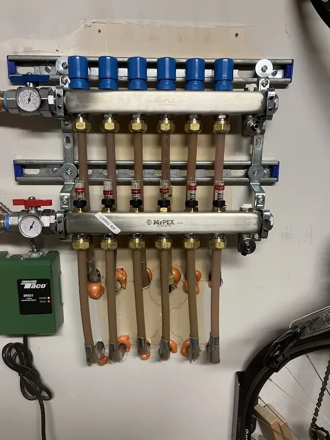 Plumber performing Gas Line Installation at a residential property in Shamokin